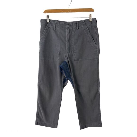 Aritzia Golden by TNA Grey Cropped Fermor Utility Pants Size 4 - Picture 4 of 8